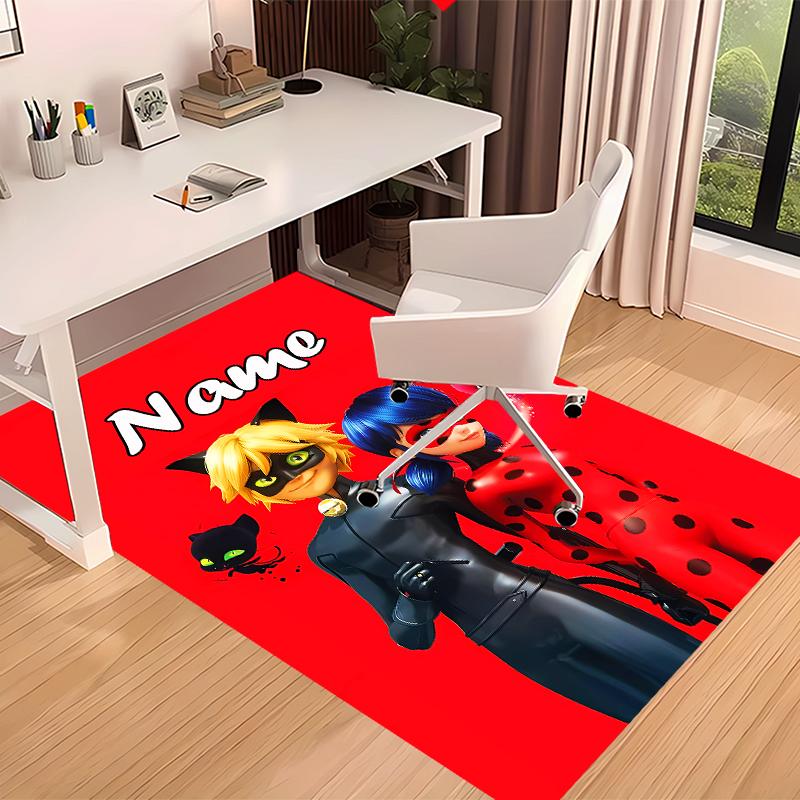 Custom personalization Miraculous Print Area Rug - Soft, Washable Non-Slip Indoor Mat,Living Room,Home&Office Decorative Rug
