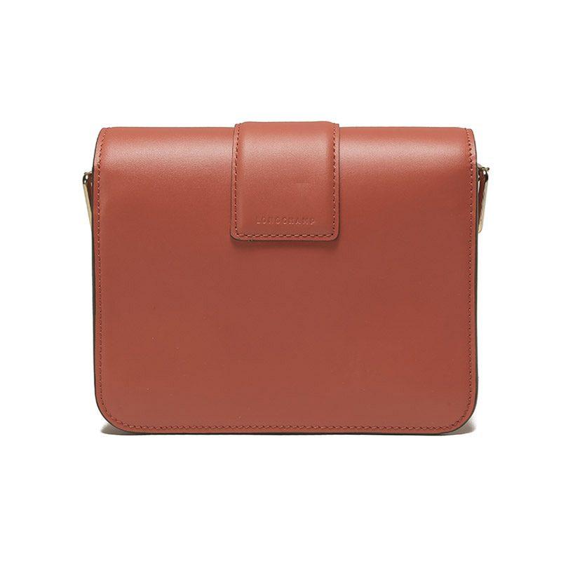 LONGCHAMP Box Trot Calfskin Small Square Bag, Shoulder Bag, Crossbody Bag Small Women's Orange 10174HAU017