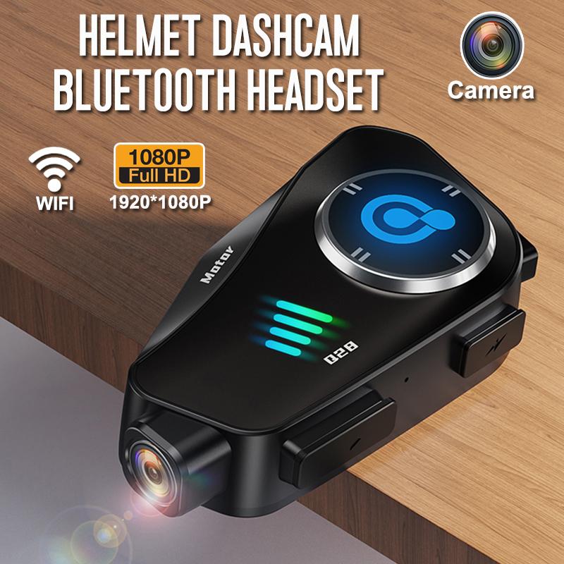 2 в 1 мотоциклетный шлем Bluetooth-гарнитура беспроводной Wi-Fi мотоциклетный видеорегистратор 1080P HD камера Громкая связь вызов музыка наушники Motos водонепроницаемый видеорегистратор