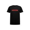 QD Logo Print Asian Fit Logo Print AF Men Black Red PRT2 T-Shirt Men's/QD T-Shirt 1017-02012