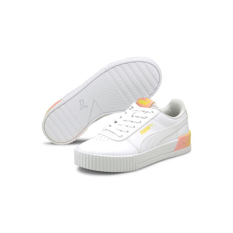 Puma Carina Sports Низкие детские кроссовки Детские кроссовки Белый Желтый 368765-01