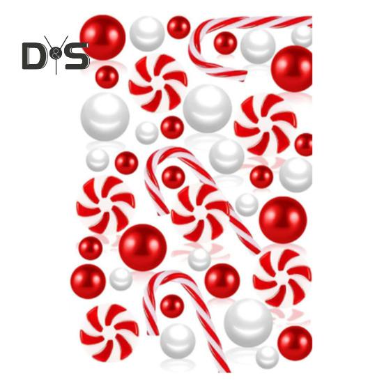 Рождественский набор наполнителей для ваз Плавающие бусины Подсвеченные бусины из искусственного жемчуга Прозрачные водные бусины Рождественские украшения для особых случаев Плавающие свечи