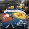 3D Digital Print Bedding Set 23-Piece Christmas Theme Duvet Cover Breathable Polyester Fabric Machine Washable Zipper Closure