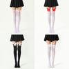 Velvet Bow Temptation Knee-High Sexy Stockings - Cute Japanese Style