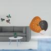 Деревянное Настенное Искусство Птица Декоративные Часы Украшение для Сада Кабинета Фермерского Дома Спальни Ванной Комнаты