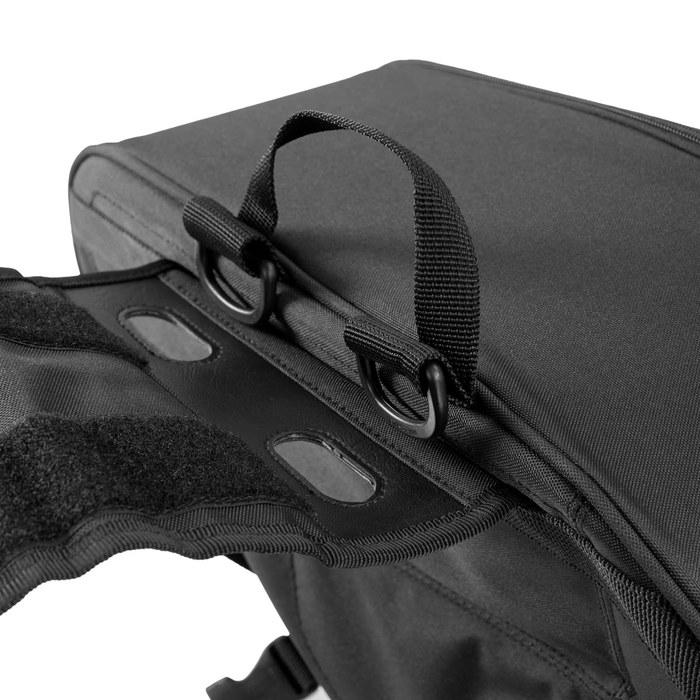 Komine SA-254 Molded Saddlebag 36L (18L per side) with Rain Cover Black Free (36L)