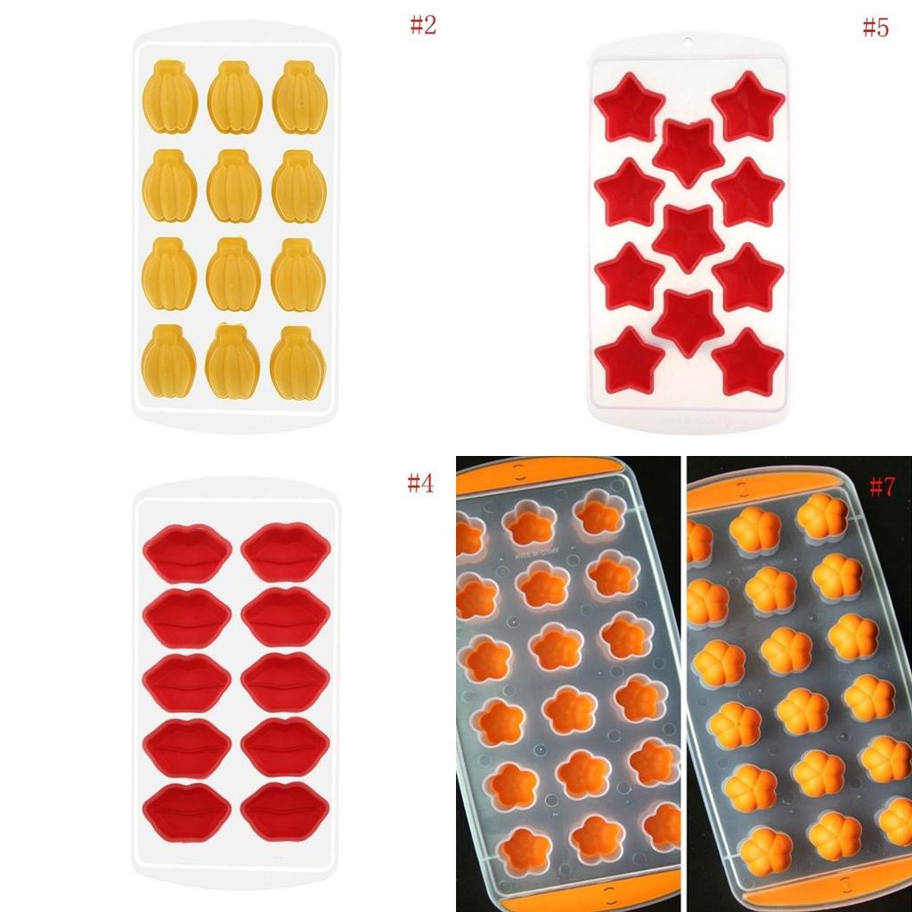 Versatile Silicone Mold For Chocolate Ice Cubes Fondant Soap Jello Candy Molding