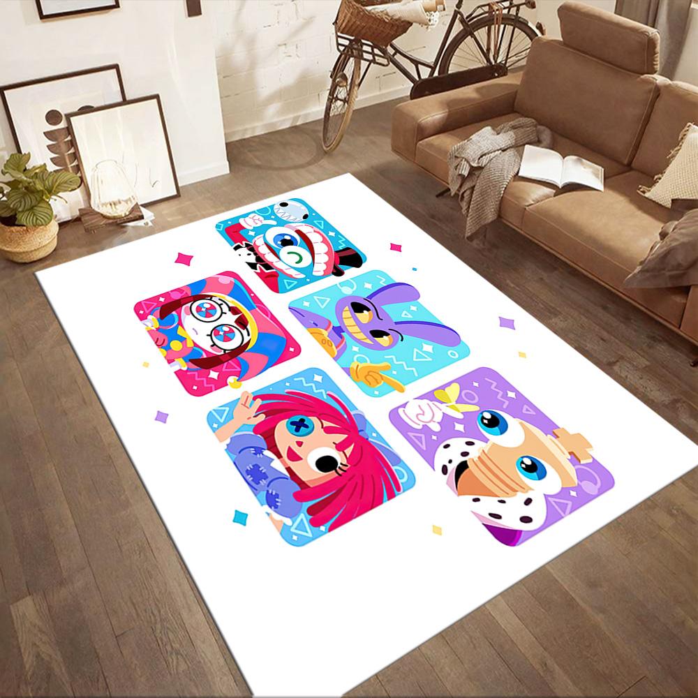 Digital Circus Floor Rug Office Rug Perfect For Bedrooms Dining Room Decorate Room Living Rooms Antislip Rug Office Home Decor Spiritual Gift