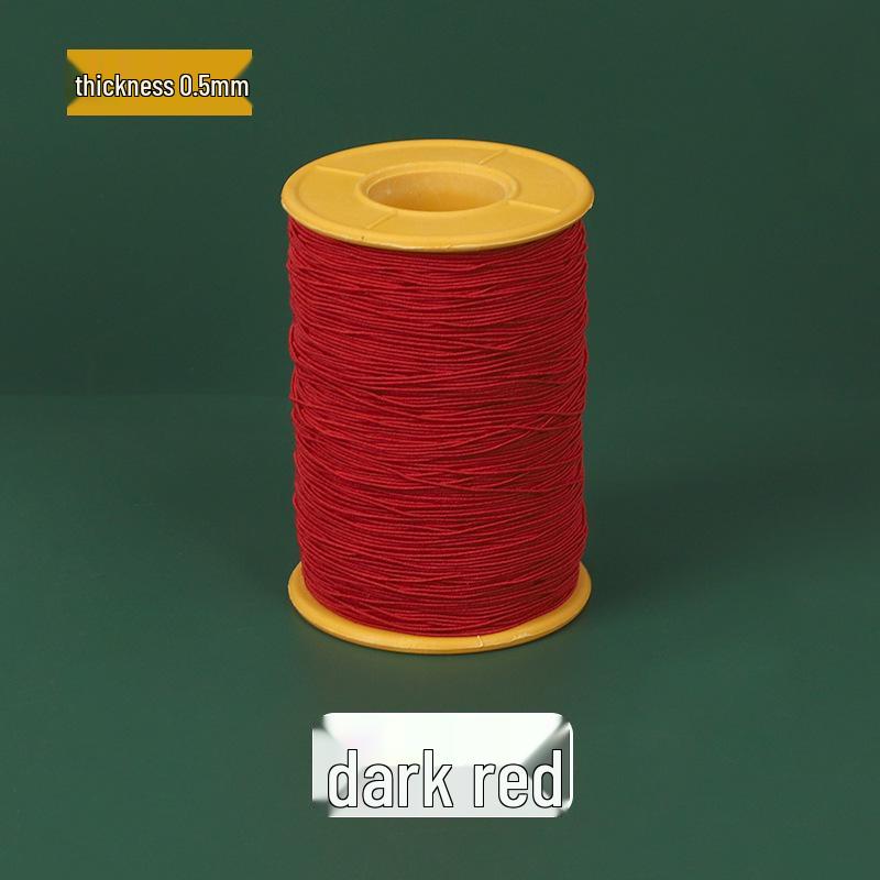 0.5mm High-Elastic Colored Sewing Thread - Super Fine, Durable, Round Cord for Clothing and Crafts