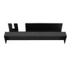 Hair Curling Iron Wall Mount Holder Space Aluminum Hair Tool Organizer Attachments Storage Rack for Bathroom Black