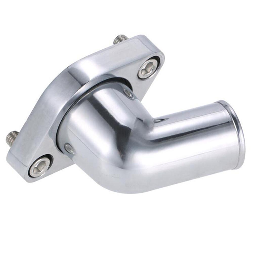 Car 15° Swivel Polished Water Neck Thermostat Housing For SBC CBC Chevy 396 454