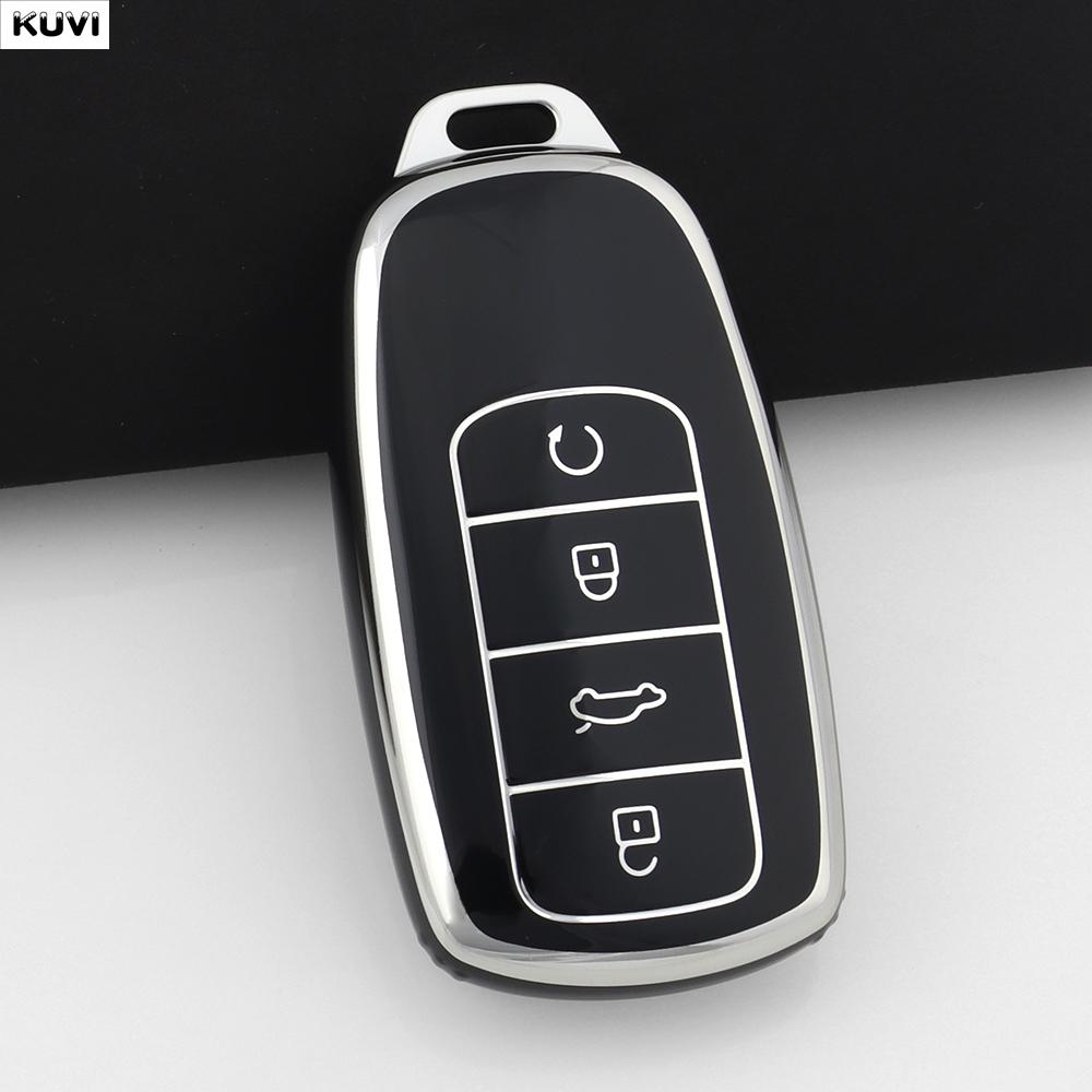 Розовый ТПУ чехол-брелок для автомобильного ключа Chery Tiggo 8 Pro Tiggo 8plus New 5 Plus 7pro Omoda 5 Защитный корпус для брелока Аксессуары