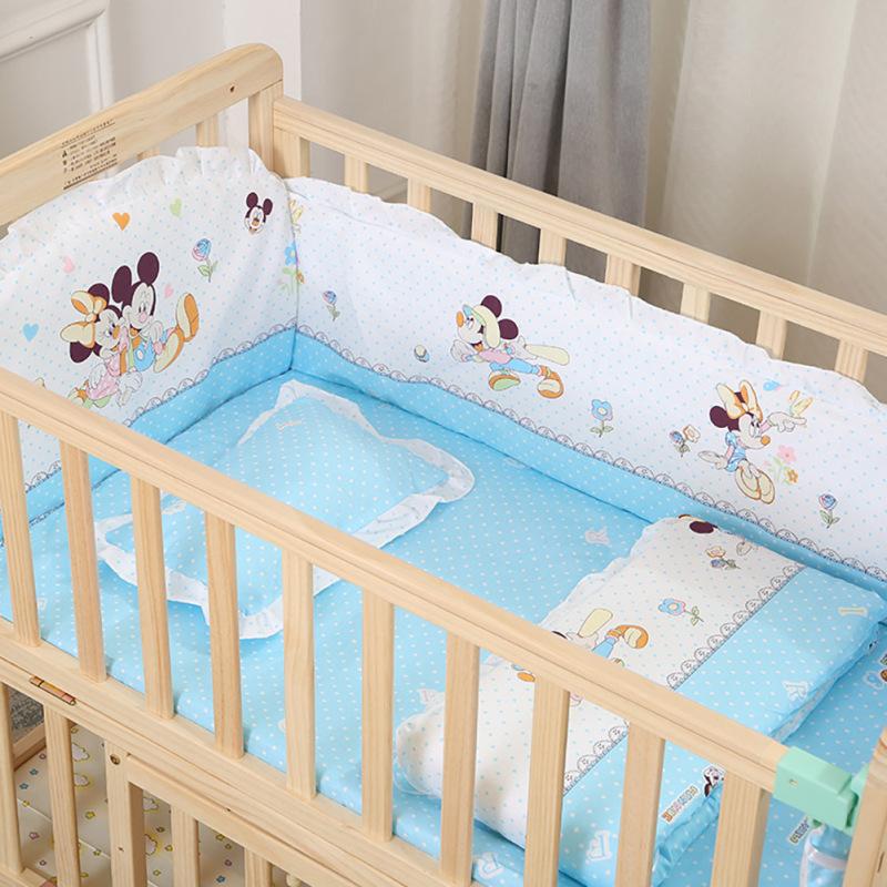 5 шт. Детское постельное белье 4 шт. Бампер для детской кроватки 1 шт. Комплект простыней для младенцев Съемное моющееся постельное белье