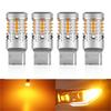Catland T20 LED Turn Signal Single Amber High Flash Prevention Pinch Area Resistor Canceller 7440 W21W WY21W Rear Front Car Light Bulb 12V Turn Signal