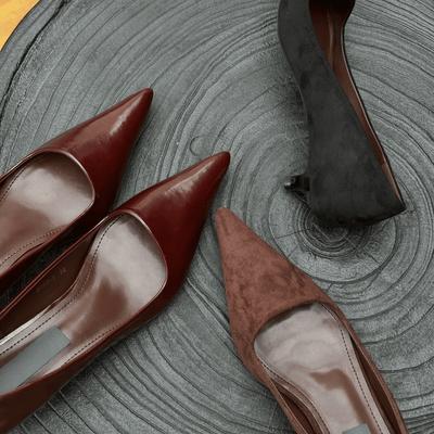 Модная винтажная обувь на низком каблуке для офисной леди, слипоны, модная обувь с мелким острым носком, для танцев, вечеринок, выпускных вечеров, женские туфли-лодочки