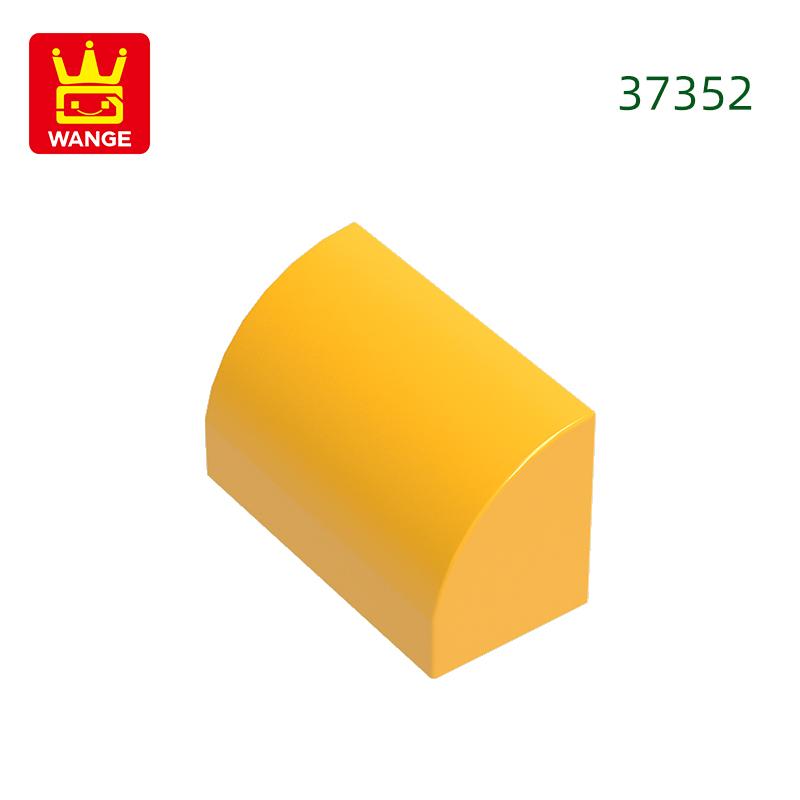 Нетоксичный 166 шт./лот Изогнутый 1x2x1 С шипами по углам Блок Moc Цветные Аксессуары Совместимые с 37352 Кирпич DIY Детская игрушка