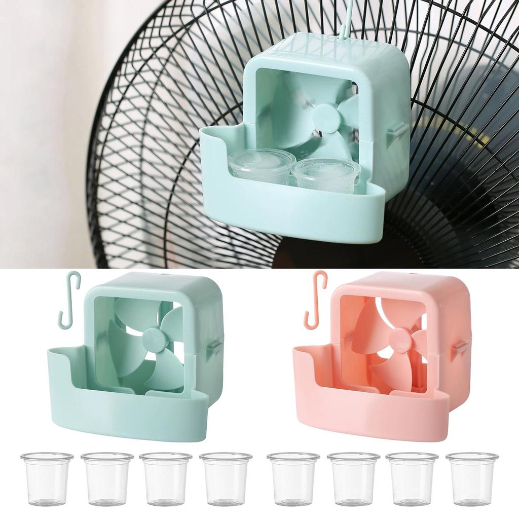 Portable Fan Mist Cooling Adapter Floor Fan Cooler Hangable Ice Box Attachment Accessories Cooler For Festival Terrace Alley