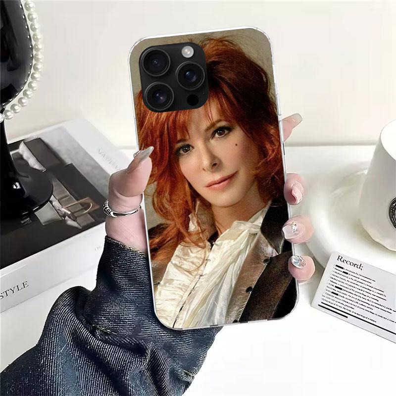 Mylene Farmer Soft Phone Case For IPhone 18 11 17 Air 16E 16 Pro Max 15 + 14 Plus 13 Mini 12 Apple 7 SE 8 Fundas Coque 11 17 Air 16