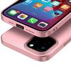 Coque pour iPhone 12 Pro Max - E.F.CONNECTION - Silicone TPU Souple - Verre Trempé - Rose - Anti-choc