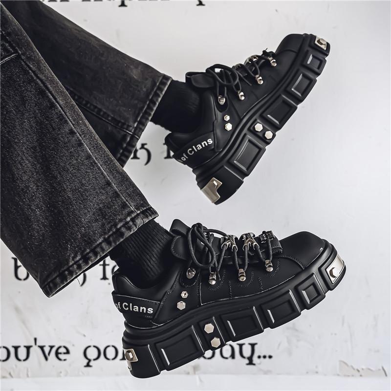 Трендовые розовые кроссовки на платформе мужские панк обувь маффин мужская европейский стиль дизайнерская обувь мужская уличная оригинальные мужские кеды для скейтборда