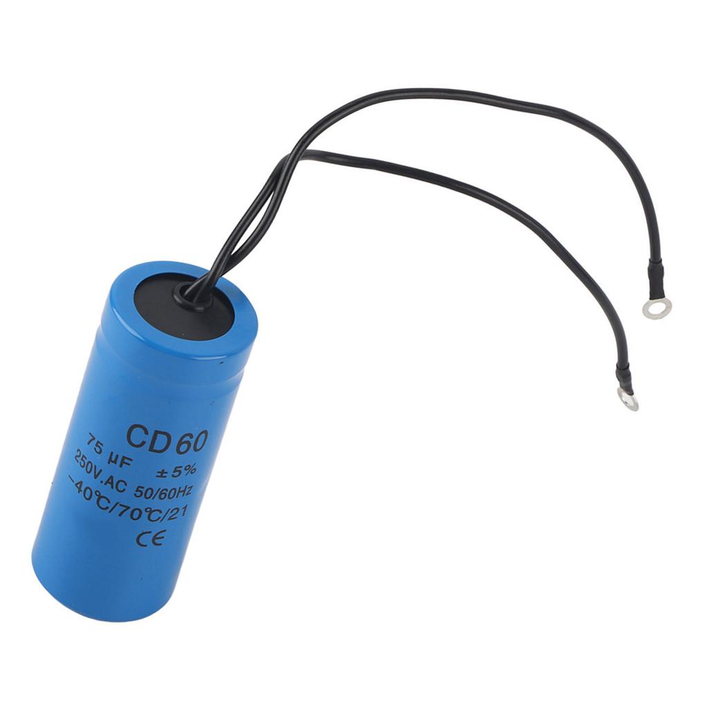 CD60 75 мкФ 250 В Конденсатор для работы и пуска двигателя переменного тока 75 мкФ Конденсатор для систем ОВКВ
