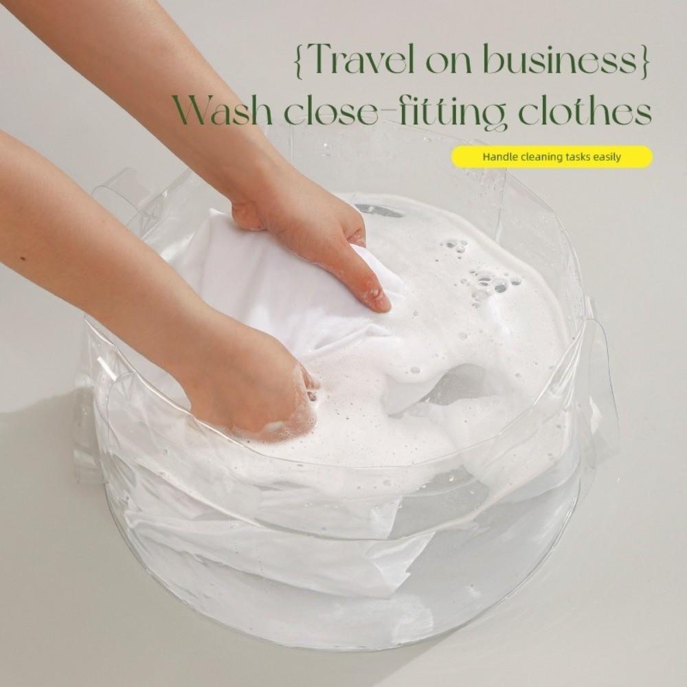 6.8L/12L Foldable Transparent Bucket Portable Camping Bucket  Water Splashing Festival