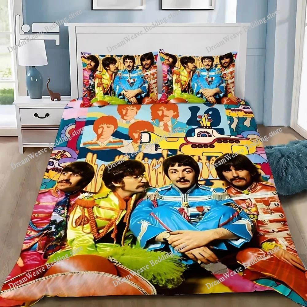 Постельное белье Rock Band The Fab Four, Покрывало-футон Rock Band Mop-tops с принтом Those Lads From Liverpool Пододеяльник для подростков