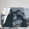 Kpop Group Lngshot  Fashion Blanket Super Soft Warm  Throw Fashion Blankets for Sofa  Multi-size Bedspread