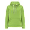 Women's Casual Loose Solid Color Long-sleeved Crewneck Sports Hoodie