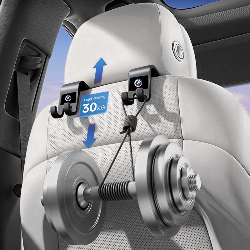 BBIP8 2Pcs Car Seat Back Hooks Storage Holder Clips For BMW G30 G32 G01 G02 G05 G06 G07 G26 G23 G22 F40 F20 G08 G16 G15 glasses clip