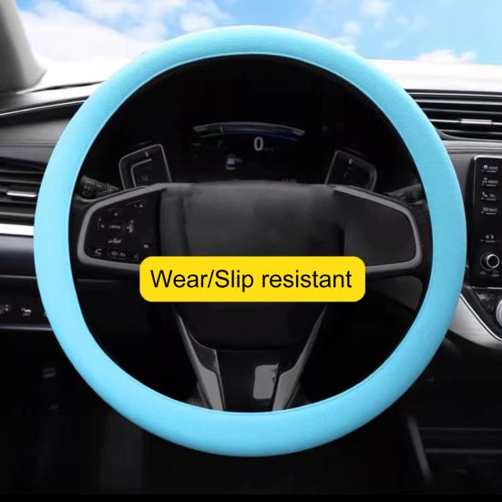 Универсальный силиконовый чехол на руль, эластичный водонепроницаемый с мягкой текстурой, защитное украшение для автомобиля