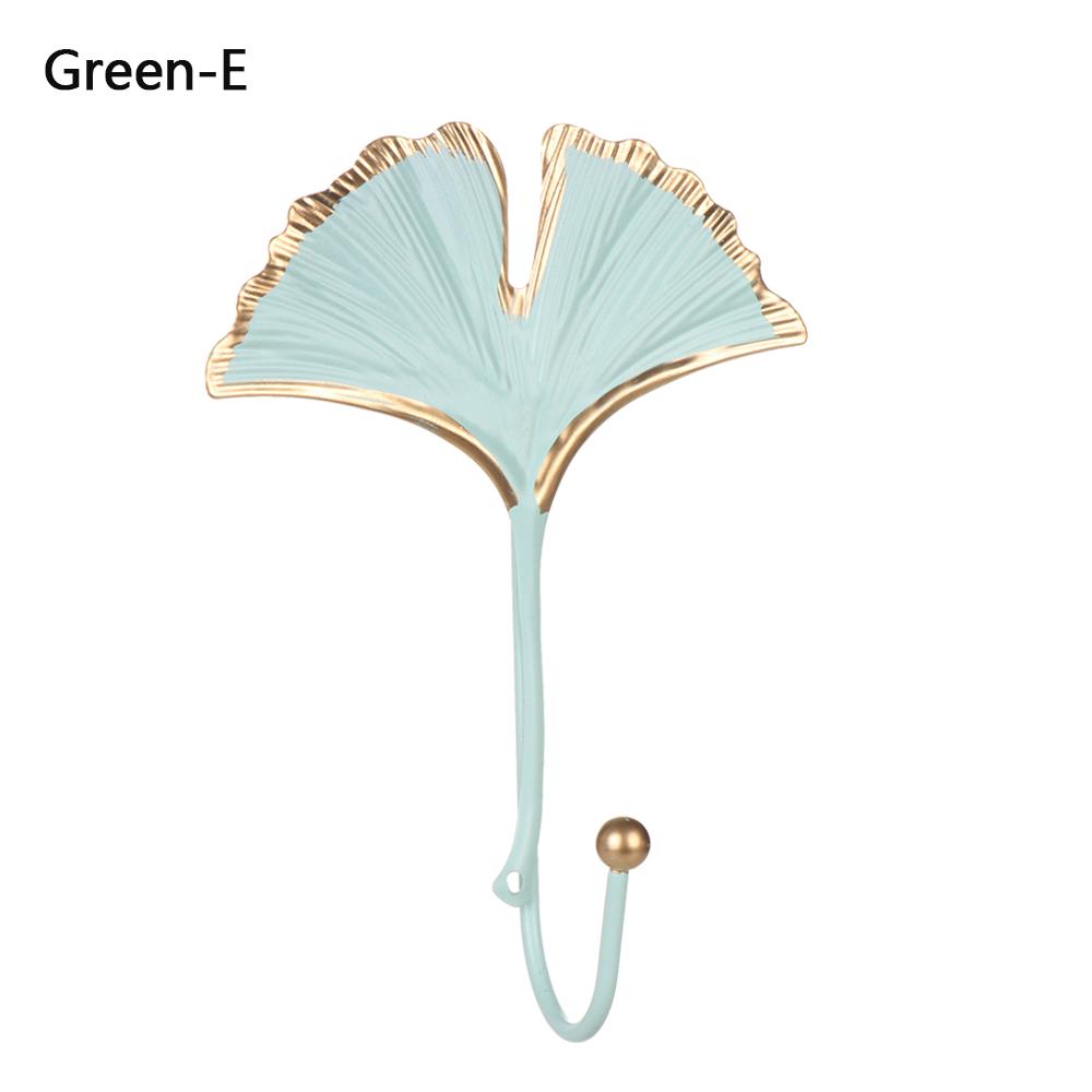 Organization For Towel Clothes Leaf Shape Wall Hanger Hanging Storage Rack Wrought Iron Hook