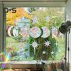 Rainbow Window Stickers PVC Suncatcher Prism Non-Adhesive Decals Waterproof Static Stickers for Home Glass Door Window Wall Decoration