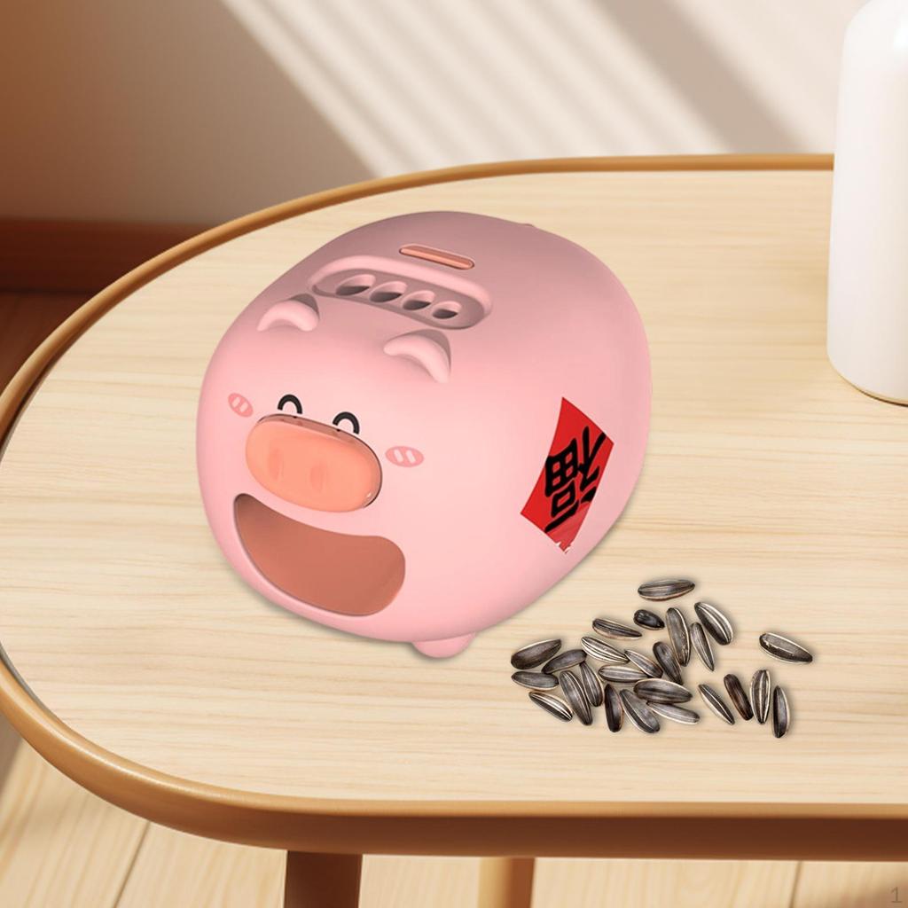 Автоматическая машина для очистки орехов, форма мультяшной свиньи, крекер для дынь, открывалка для дынь для любителей орехов