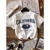 Летняя женская футболка California в американском винтажном стиле, топы с круглым вырезом, футболки, модная одежда Лос-Анджелеса, женская повседневная уличная одежда, топ в стиле Y2K