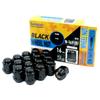 Shinsei Wheel M12 Pack of for Nissan Nuts, Black, P1.25, 21mm, 16, N-16FB