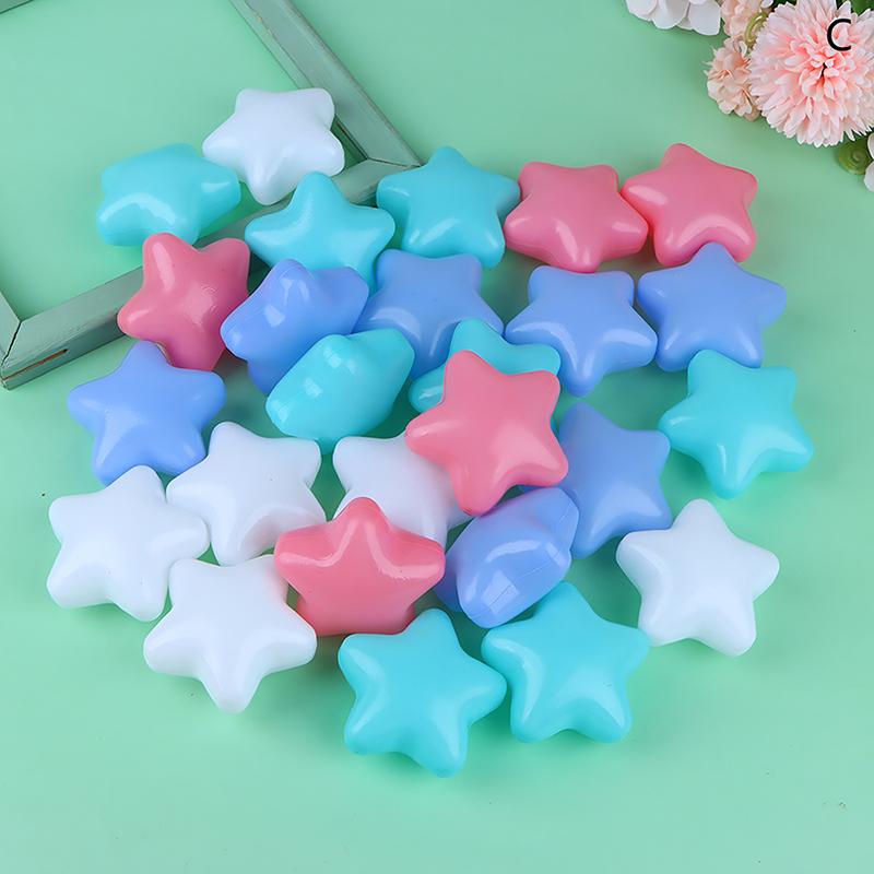 25Balls Thick Baby Plastic Balls Star Love Ocean Wave Ball Children Baby Eco-Friendly Multiple Colors Intelligence Training Ball