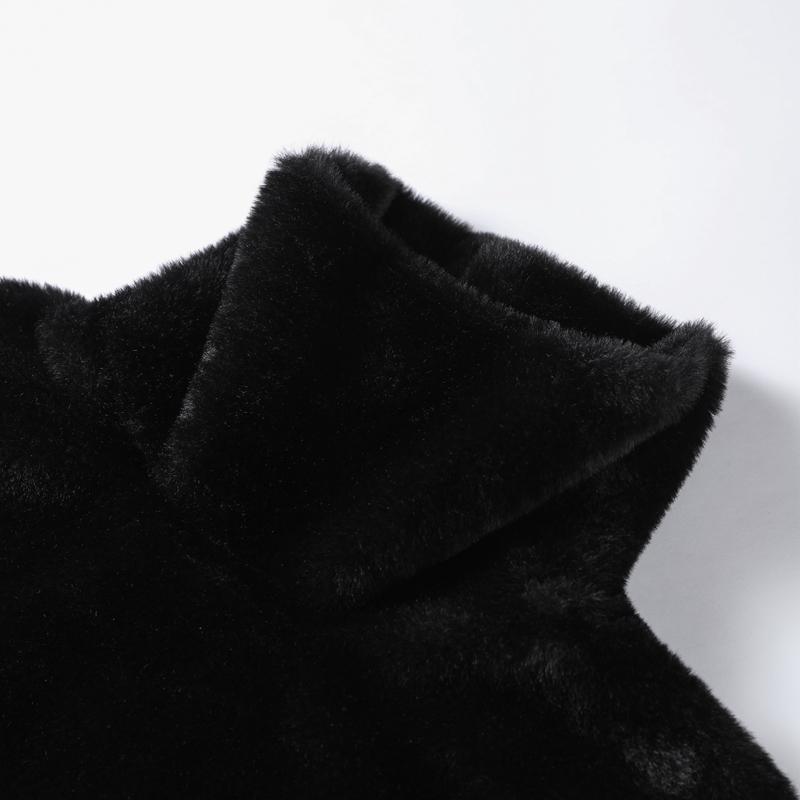 Женские меховые жилеты с высоким воротом, теплые свободные безрукавки, женские жилеты-накидки 2025 года, ранняя весна, уличные роскошные топы-безрукавки для леди