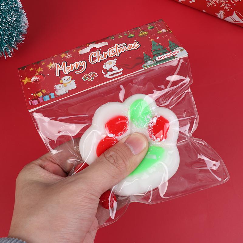 1 шт., рождественские игрушки-лапки для кошек, мягкие липкие игрушки для снятия стресса и расслабления