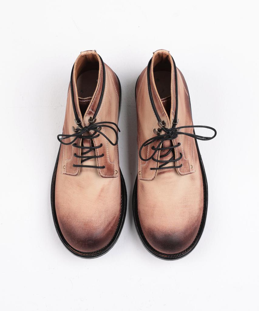 Brenowelt 802 Burnished Nubuck 4-Inch Workchurk Goodyear Welt Half-Red Sole