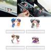 Car Ornament Sliding Cartoon Couple Decor Car Interior Decoration Dashboard Decor Cute Figurine Ornament Auto Accessory