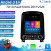 9,7-дюймовый Android Автомагнитола Радио Мультимедийный Видеоплеер Для Renault Scenic 2013-2024 Навигация Carplay Автомобильный Экран GPS