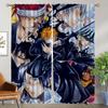 Шторы BLEACH для спальни, оконные шторы для комнаты, 2 панели, украшение на Хэллоуин, домашний интерьер, шторы, перегородки, шторы, гостиная