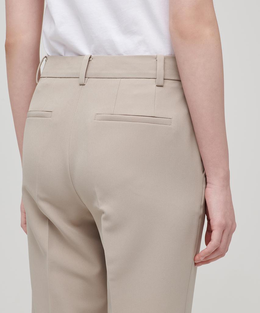 MUSINSA STANDARD WOMAN Женские свободные прямые брюки-слим [Бежевый]