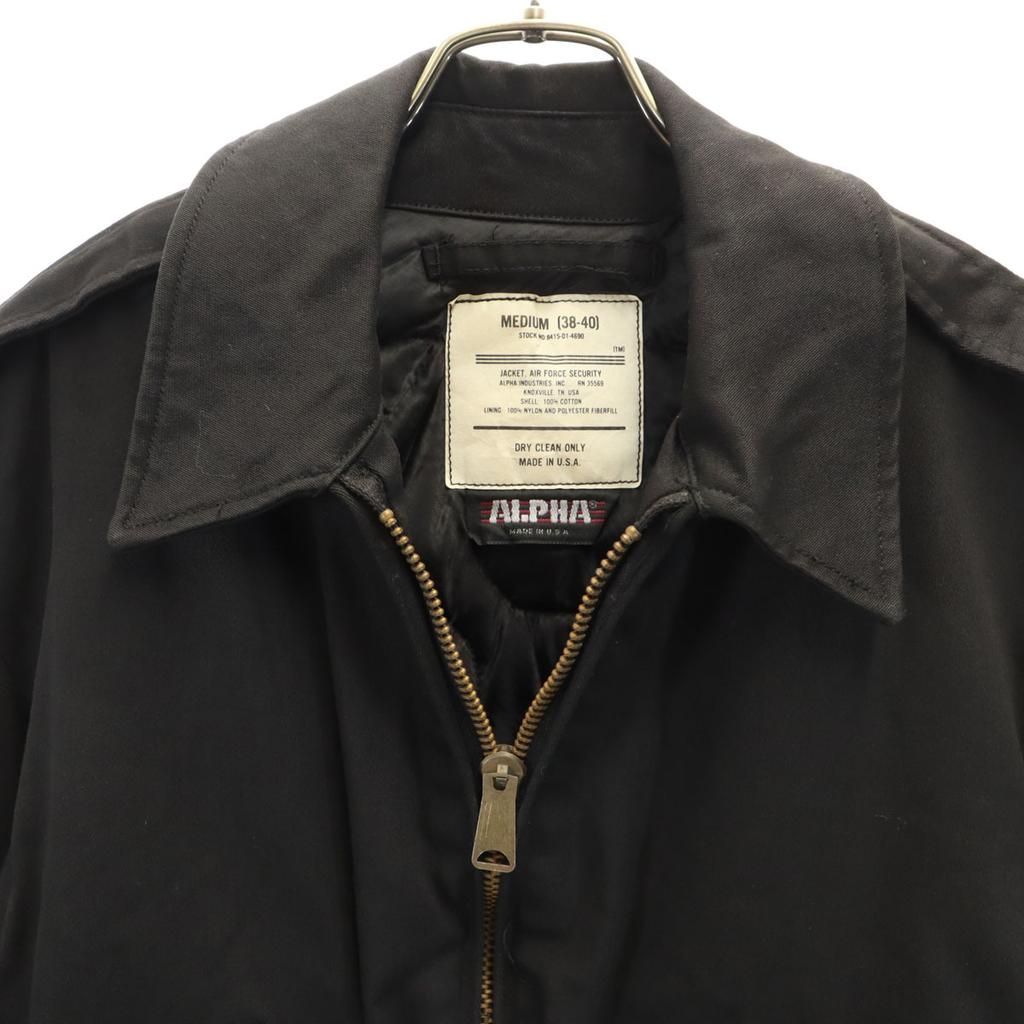 Alpha 90s Made In USA Old AIR FORCE Security Batting Jacket M Black Men's Used