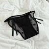 Ladies Spring and Autumn Bow Lace Mesh Cotton Crotch Ice Silk Quick Dry High Split Low Waist Briefs