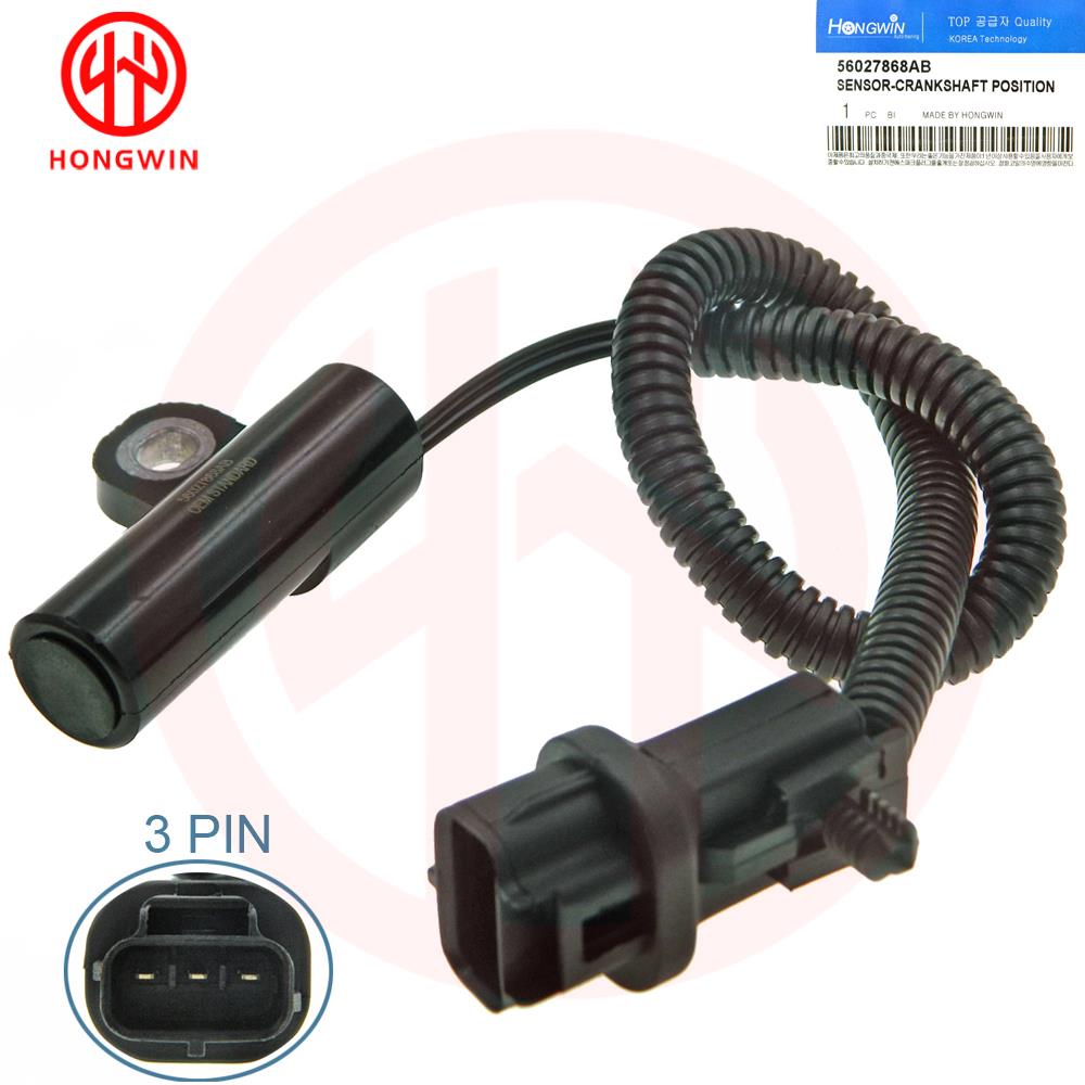56027868,56027868AB,56027868AC,4897189AA New Crankshaft Crank Position Sensor For Jeep Wrangler Grand Cherokee 4.0L L6