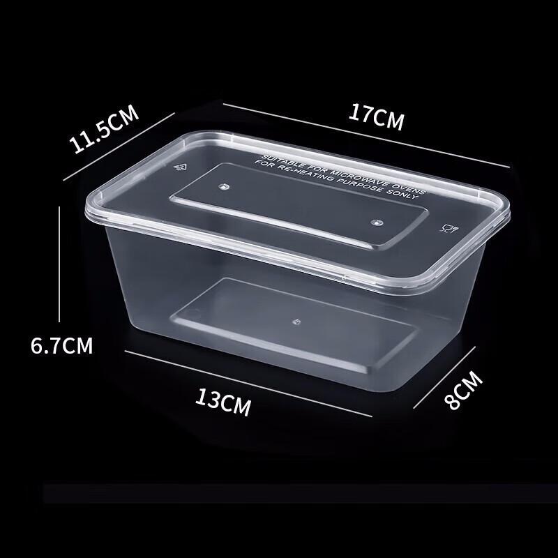 Disposable Rectangular Takeaway Boxes with Lids