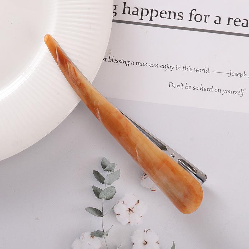 Заколка для волос из ацетата с блестками в корейском стиле для шикарных причесок - Большая акриловая заколка для элегантных причесок