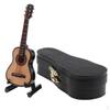 1:12th Scale Wooden Guitar Musical Instrument Dollhouse Music Room Miniature